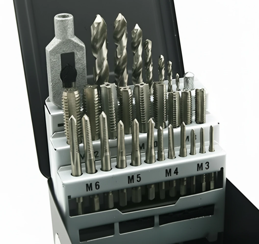 Handgewindebohrer-Satz HSS-G M3-M12, 28-teilig, in Rose-Box