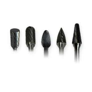 Frässtift-Satz Hartmetall Ø 12 mm, 5-tlg., Formen A, C, F, G, L