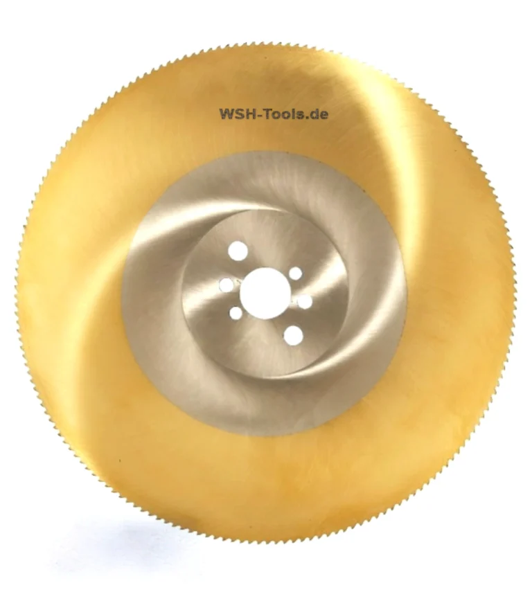 Metallkreissägeblatt HSS DMo5 für Stahl und Edelstahl TiN beschichtet