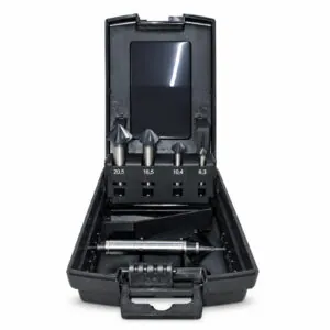 Kegelsenker-Set Fünfschneider HSS-Co5 im Koffer, DIN 335, 90°
