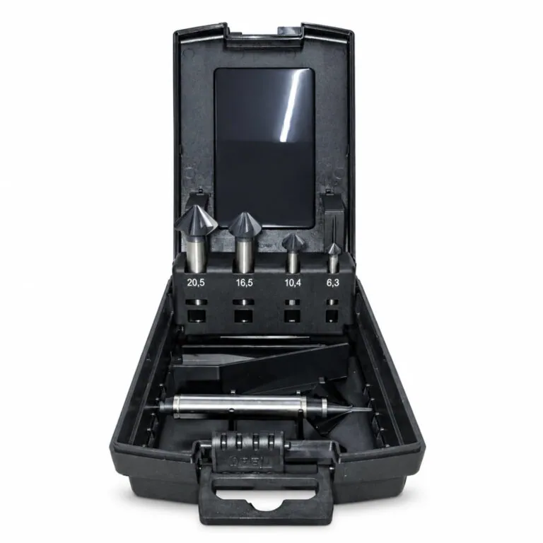 Kegelsenker-Set Fünfschneider HSS-Co5 im Koffer, DIN 335, 90°