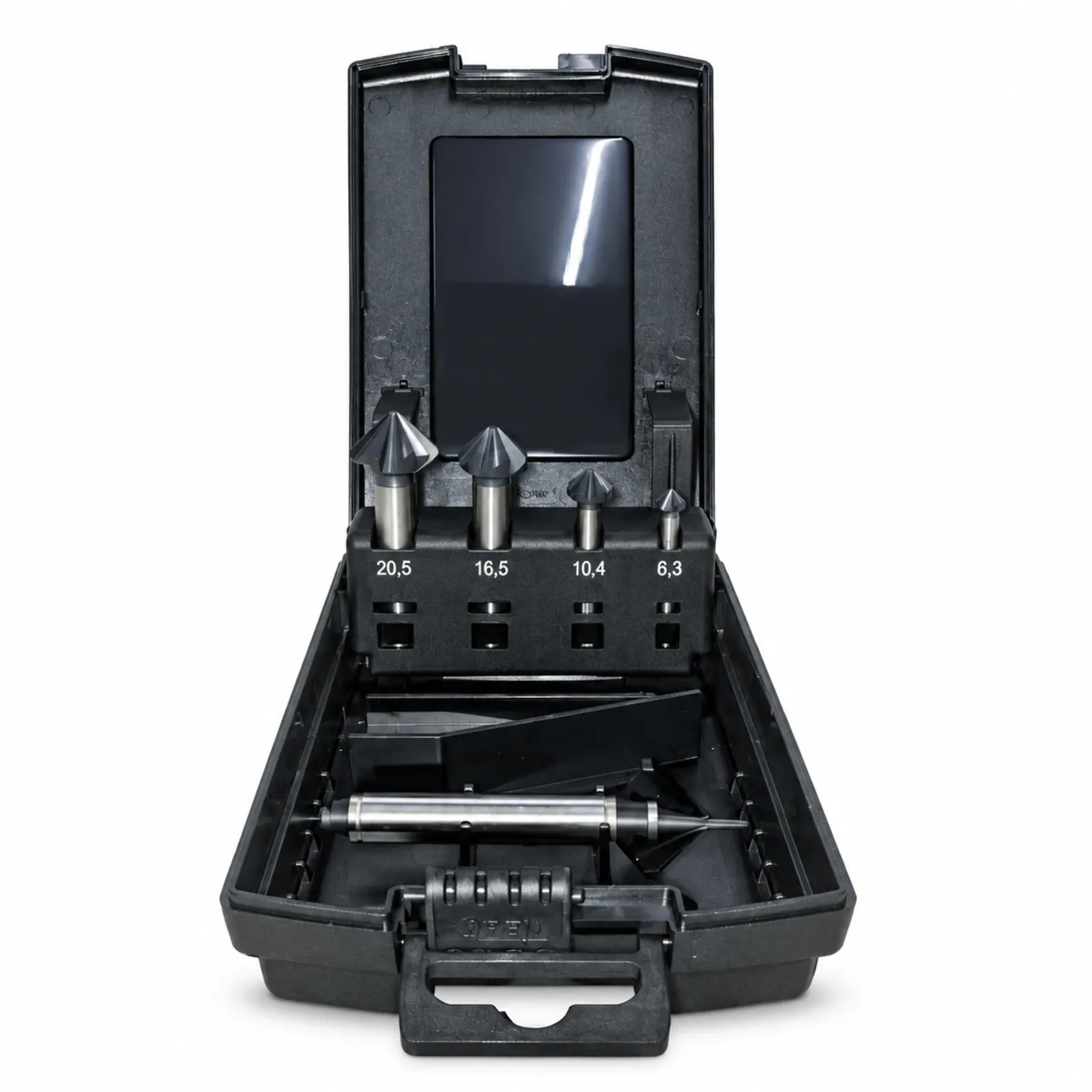 Kegelsenker-Set Fünfschneider HSS-Co5 im Koffer, DIN 335, 90°