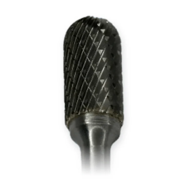Hartmetall-Frässtift Form C Walzenrund (WRC) Ø 12 × 25 mm, Schaft 6 mm, Kreuzverzahnung