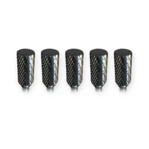 Hartmetall-Frässtift Form A Zylinder (ZYA) Ø 12 × 25 mm, Schaft 6 mm, Kreuzverzahnung – 5er-Pack