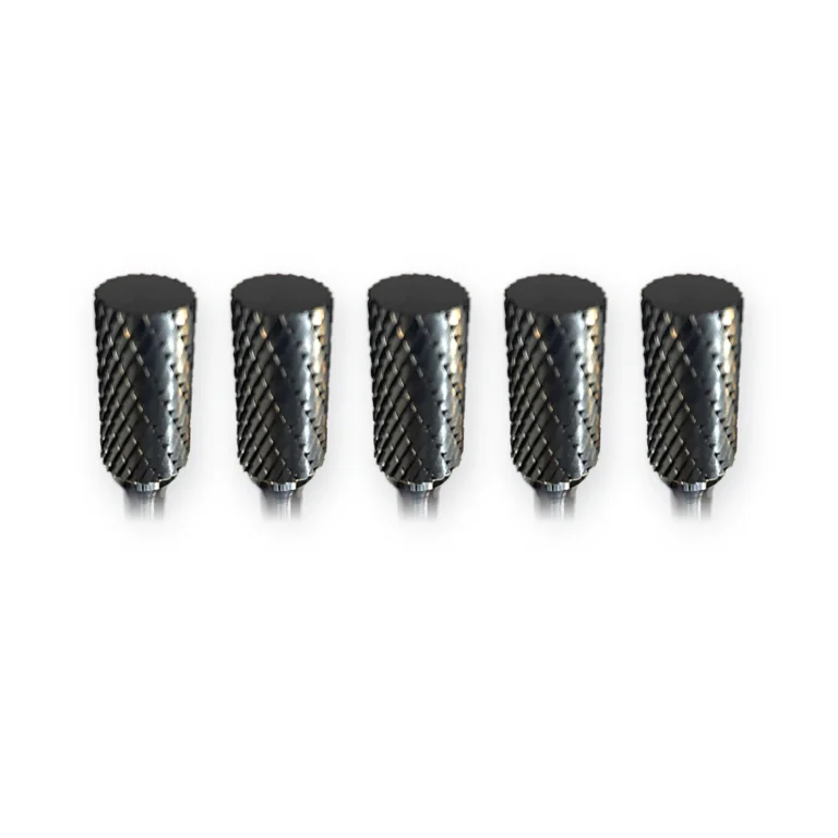 Hartmetall-Frässtift Form A Zylinder (ZYA) Ø 12 × 25 mm, Schaft 6 mm, Kreuzverzahnung – 5er-Pack