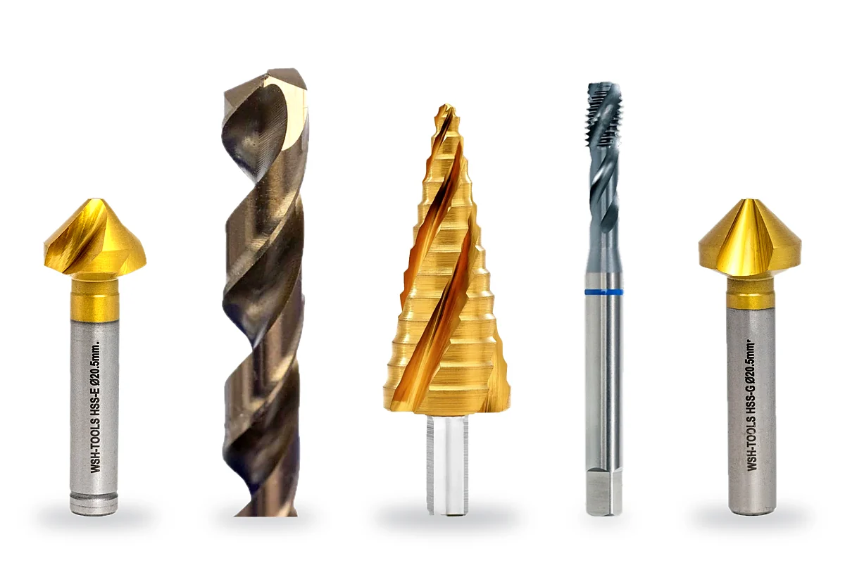 Kegelsenker, Spiralbohrer und Stufenbohrer schärfen bei WSH-Tools.de